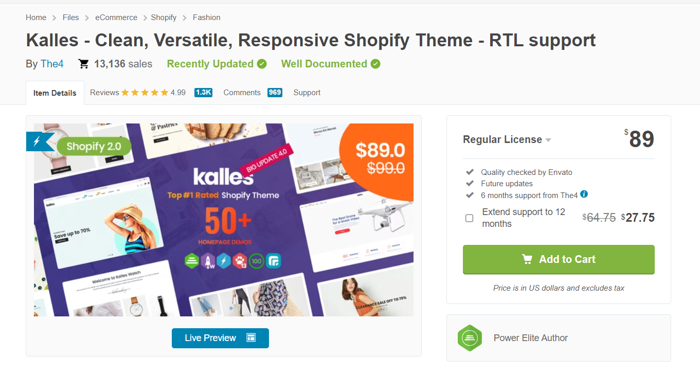 Kalles shopify themes