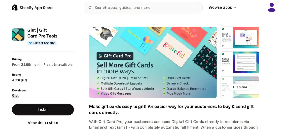 Shopify Gift Card Apps