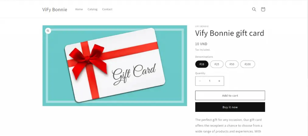 Shopify Gift Cards