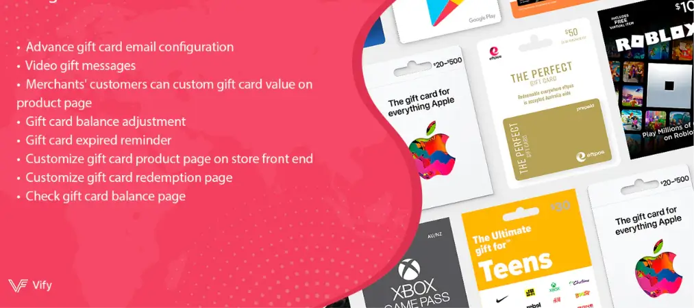 Vify Gift Card App vs Shopify's