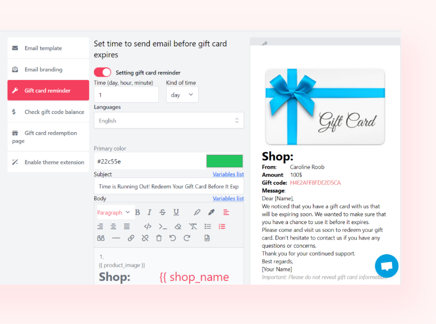 increase customer loyalty shopify gift card app
