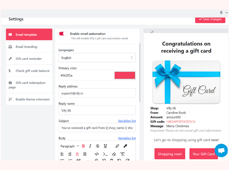 vify gift card app boost sales 