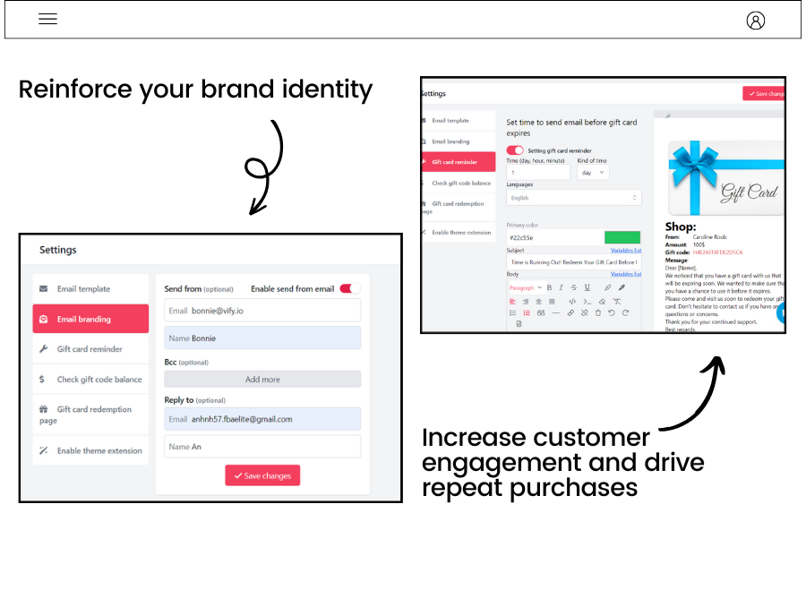 Video gift message of Vify gift card & loyalty app