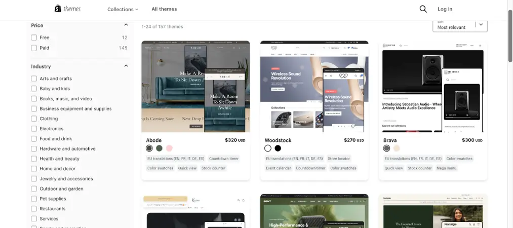 Shopify features