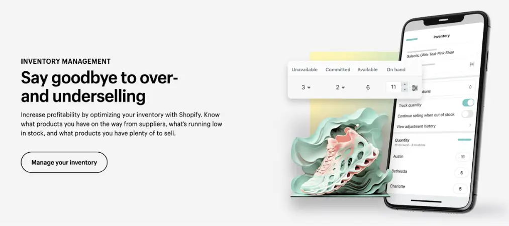 Shopify features