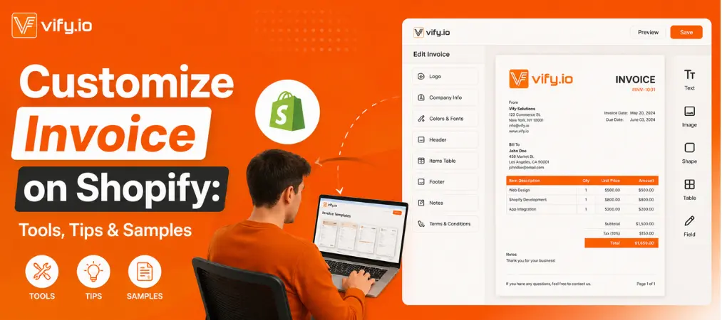 Customize Invoice on Shopify: Tools, Tips & Samples