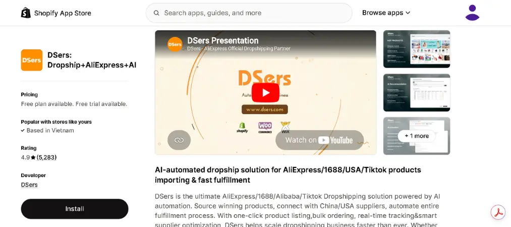 Top 10 Best Dropshipping Apps for Shopify Stores 16 DSers: Dropship+AliExpress+AI