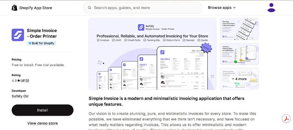 6 Best Shopify Invoice Generator Apps