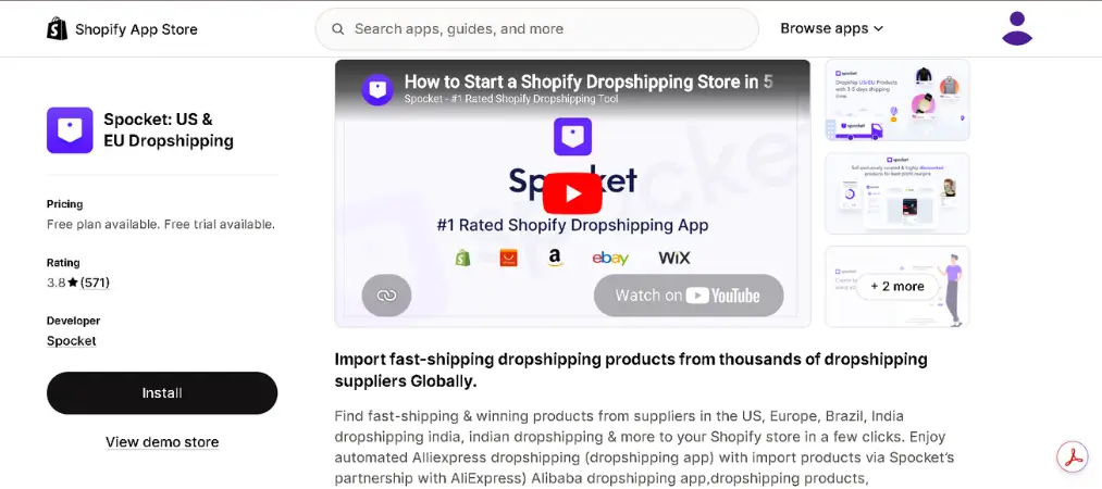 Top 10 Best Dropshipping Apps for Shopify Stores 17 Spocket: US & EU Dropshipping