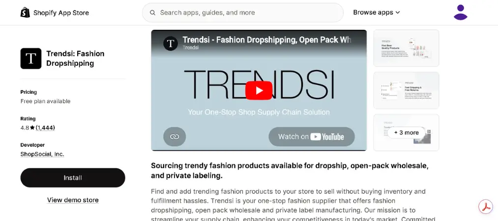 Top 10 Best Dropshipping Apps for Shopify Stores 21 Trendsi: Fashion Dropshipping