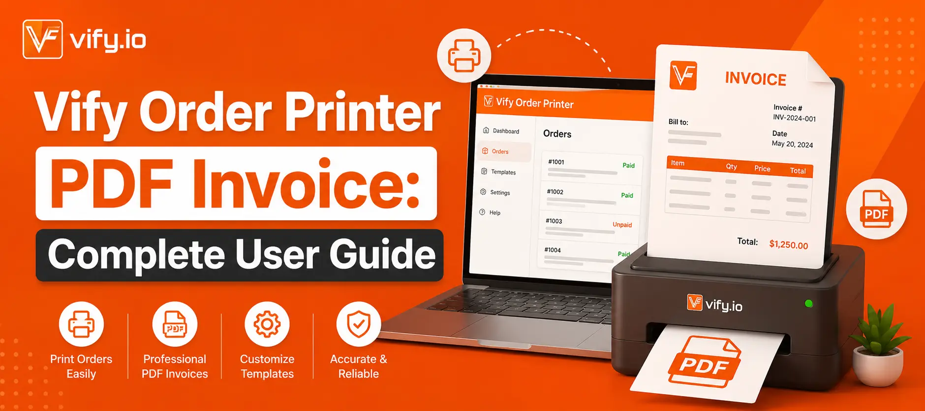 Vify Order Printer PDF Invoice: Complete User Guide