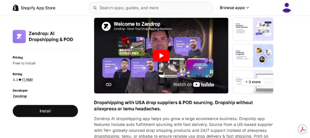 Top 10 Best Dropshipping Apps for Shopify Stores 20 Zendrop: AI Dropshipping & POD